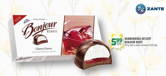 Bombonierka cherry flavour Bonjour souffle promocja