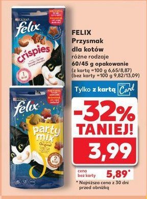 Karma dla kota 艂oso艣-pstr膮g Purina felix crispies promocja