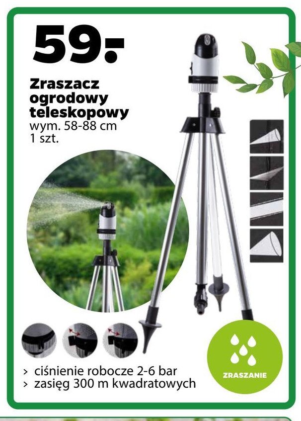 Zraszacz teleskopowy 58-88 cm Garden tech promocja