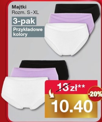 Majtki Rozm. S-XL 3-pak promocja w Woolworth
