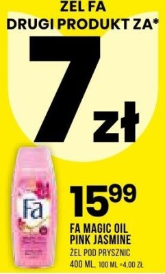 Żel pod prysznic FA MAGIC OIL PINK JASMINE promocja w Drogerie Natura