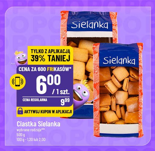 Ciastka jagodzianki Sielanka promocja w POLOmarket