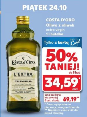 Oliwa z oliwek extra virgin Auchan promocja w Kaufland