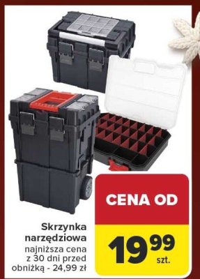 Skrzynka narzędziowa najniższa cena z 30 dni przed obniżką - 24,99 zł promocja w Carrefour