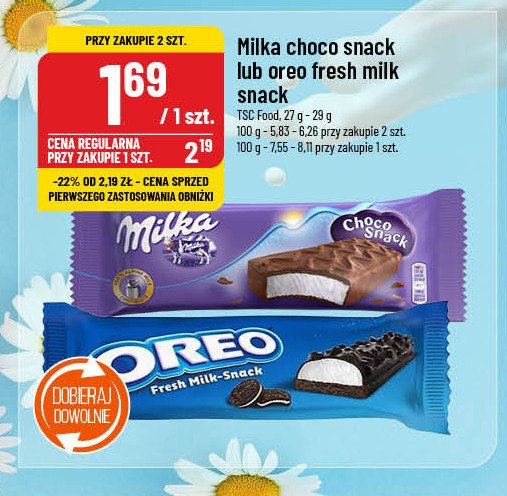 Mleczna kanapka Milka schoko snack promocja w POLOmarket