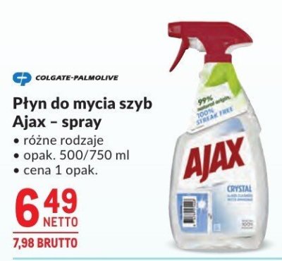Płyn do mycia szyb Ajax promocja w Makro