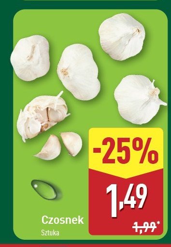 Czosnek promocja w Aldi