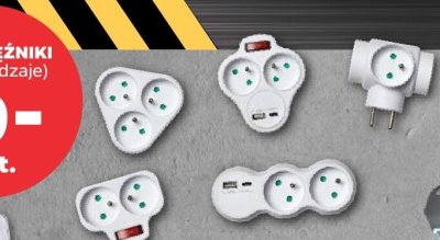 Rozgałęźniki do kontaktu promocja w Netto