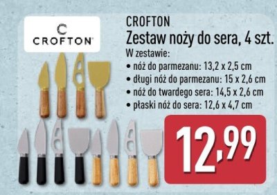Zestaw noży do sera CROFTON 4 szt. promocja w Aldi