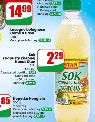 Lasagne bolognese Come a Casa promocja w Dino