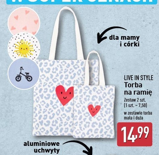 Torba na ramie Live in style promocja