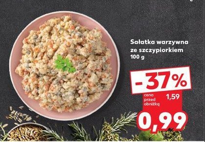 Sałatka warzywna ze szczypiorkiem promocja w Kaufland