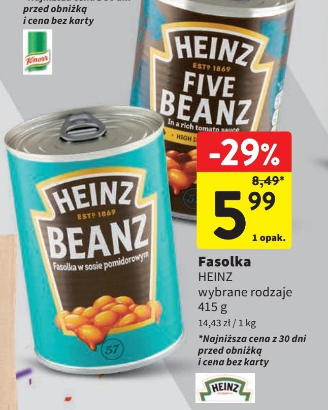 Fasolka five beanz Heinz promocja