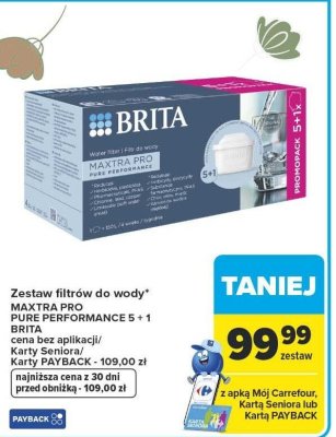Zestaw filtrów do wody MAXTRA PRO PURE PERFORMANCE 5 + 1 promocja w Carrefour