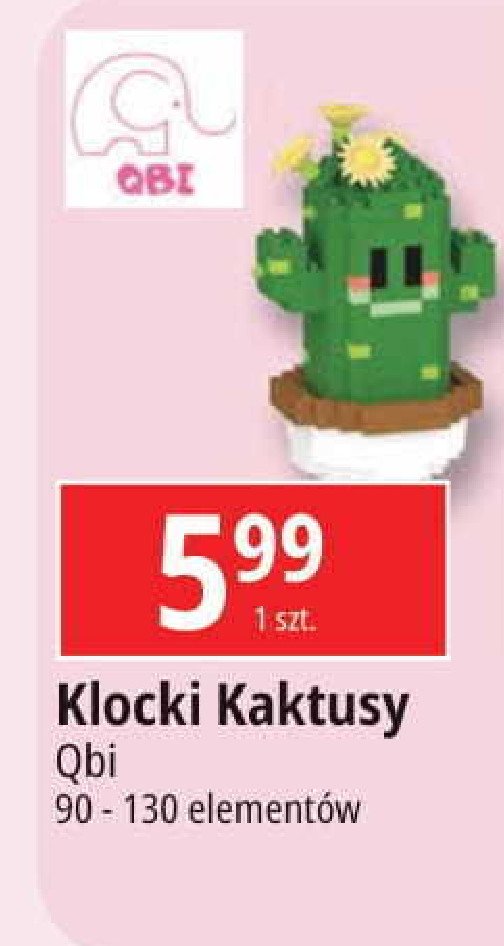 Klocki kaktusy Qbi promocja