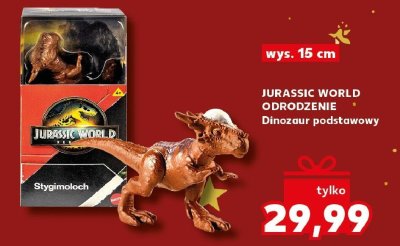 Dinozaur podstawowy JURASSIC WORLD ODRODZENIE wys. 15 cm promocja w Kaufland