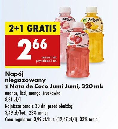 Napój liczi Jumi jumi promocja w Biedronka