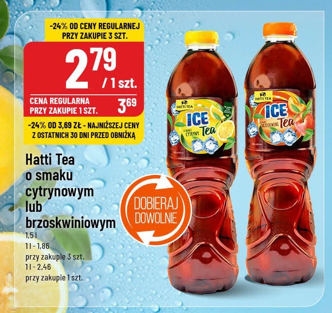 Herbata mrożona cytrynowa Hatti tea promocja