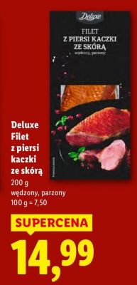 Filet z piersi kaczki Deluxe ze skórą promocja w Lidl