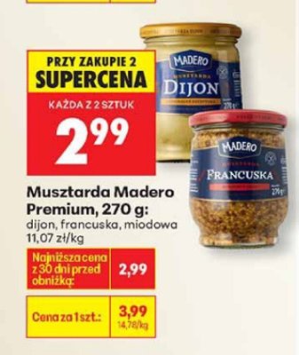 Musztarda Premuim 270g - francuska promocja w Biedronka