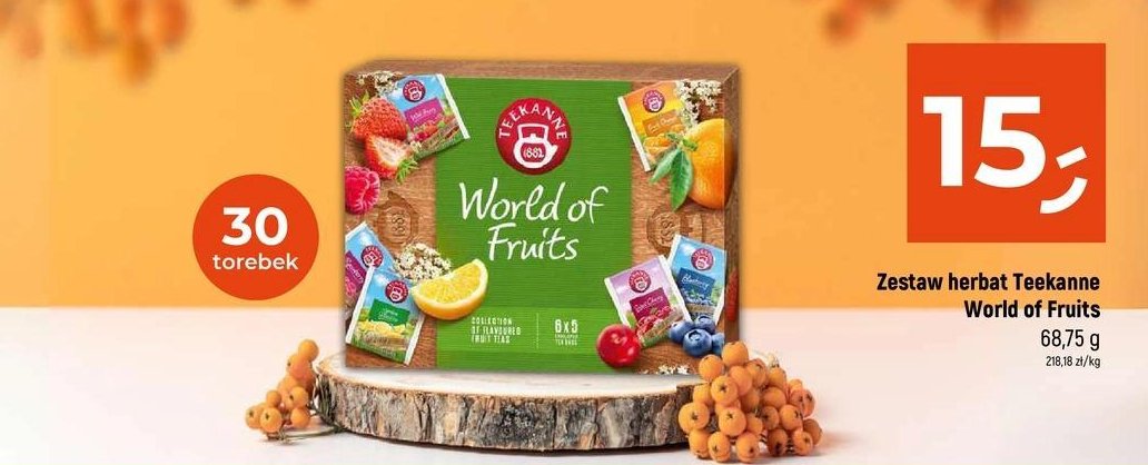 Zestaw herbat world of fruits Teekanne promocja