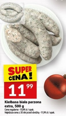 Kiełbasa biała parzona extra długa promocja w Twój Market