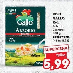 Ryż do risotto arborio Gallo promocja