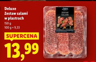 Zestaw salami w plastrach promocja w Lidl