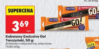 Kabanos Exclusive Go! drobiowe z wieprzowiną  50g promocja w Biedronka