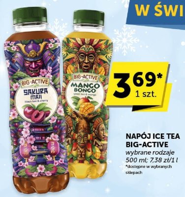 Napój ice tea BIG-ACTIVE Sakura Tiki promocja w ABC