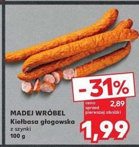 Kiełbasa głogowska Madej & wróbel promocja