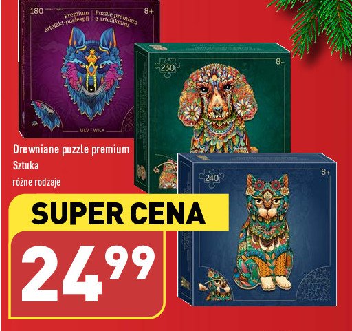 Puzzle drewniane premium promocja