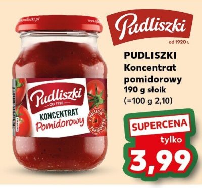 Koncentrat pomidorowy PUDLISZKI promocja w Kaufland