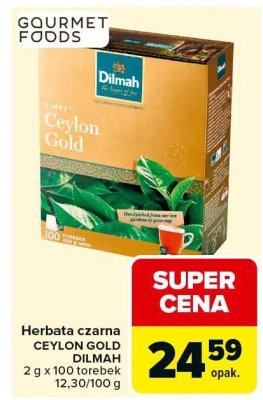 Herbata czarna Ceylon Gold Dilmah promocja w Carrefour