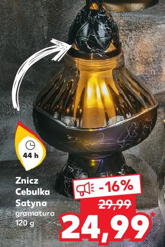 Znicz cebulka satyna promocja