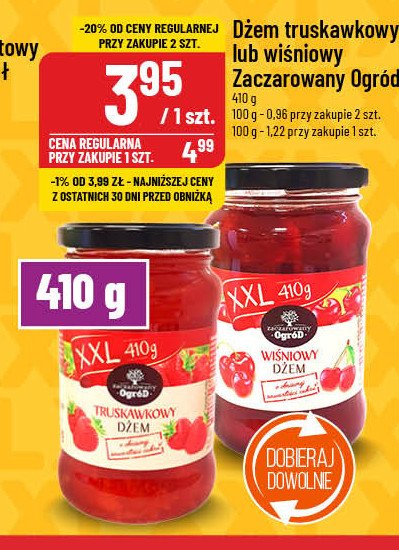 Dżem truskawkowy Zaczarowany ogród promocja