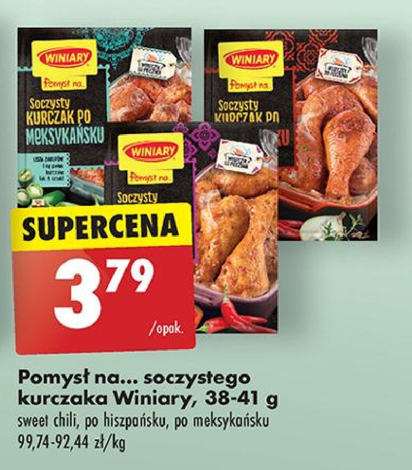 Kurczak sweet chili Winiary pomysł na ... promocja w Biedronka