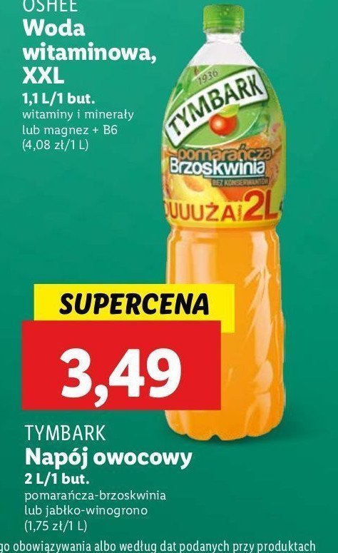 Napój jabłko-białe winogrono Tymbark 1936 promocja