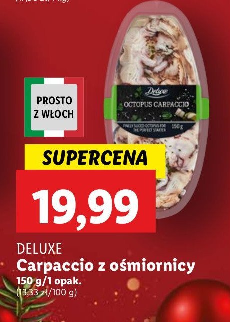 Carpaccio z ośmiornicy Deluxe promocja