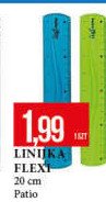 Linijka 20 cm flexi Patio promocja