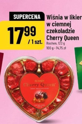 Wiśnia w likierze w ciemnej czekoladzie Cherry Queen promocja w POLOmarket