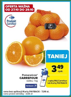 Pomara艅cze promocja w Carrefour Express