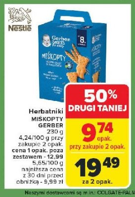 Herbatniki miśkopty Gerber promocja