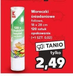 Woreczki śniadaniowe 18 x 28 cm K-classic promocja