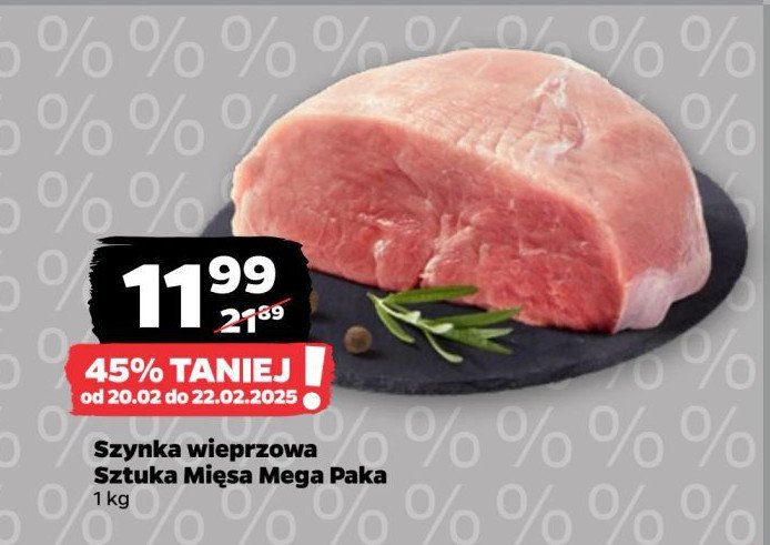 Szynka wieprzowa kulka promocja w Netto