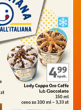 Lody cioccolato domori Sammontana coppa d'oro promocja