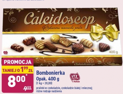 Praliny w czekoladzie gorzkiej Caleidoscop promocja