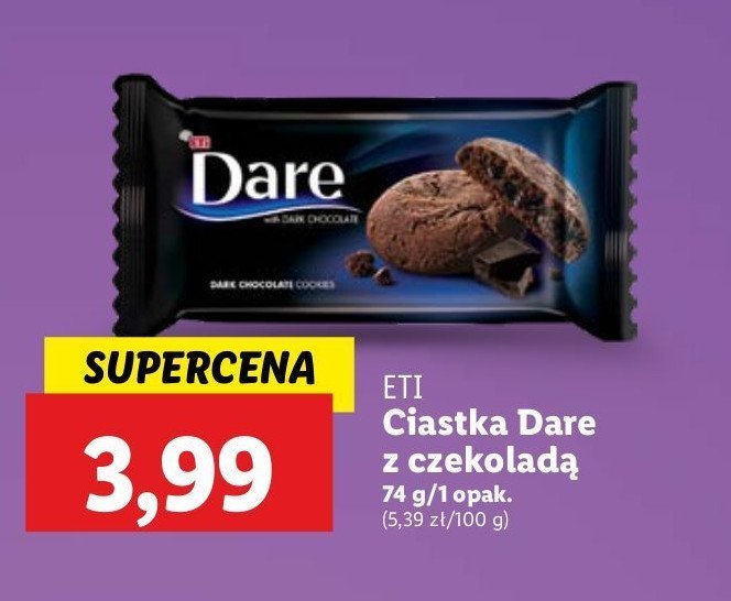 Ciastka czekoladowe Eti dare promocja