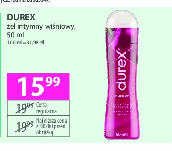 Żel intymny soczysta wiśnia Durex play promocja