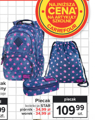Plecak star promocja